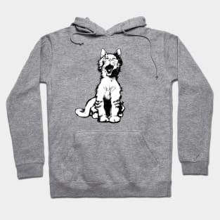 Vintage Yawning Cat Hoodie